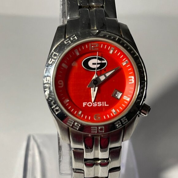 Georgia Bulldogs NCAA Stainless-Steel Women's Watch by Fossil - Picture 2 of 9